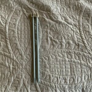 Susan Bates Green Aluminum Knitting Needles 9 US 5.5mm